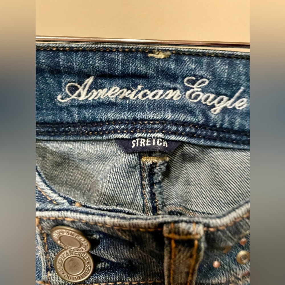 AMERICAN EAGLE - Y2K STUDDED JEANS - Size ) - Picture 6 of 11